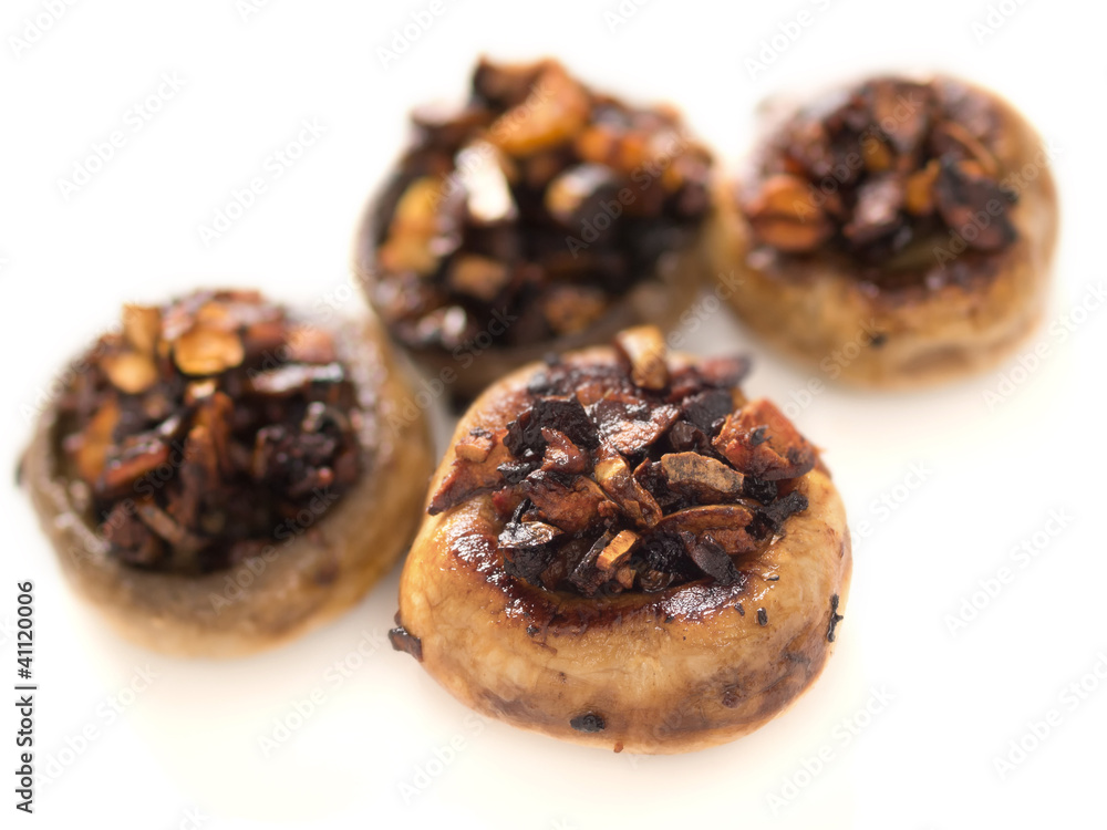 close up of freshly sauteed button mushrooms close up of freshly sauteed button mushrooms