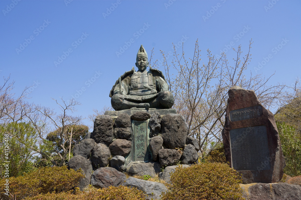 Fototapeta premium Statue of Minamoto Yoritomo in Kamakura, Japan