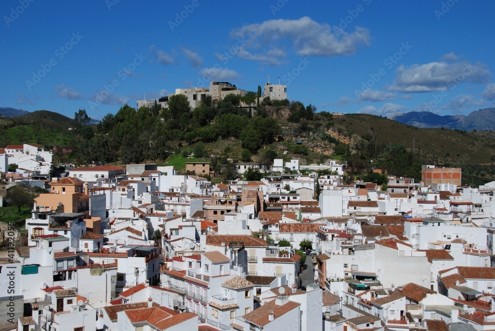 Whitewashed village, Monda, Andalusia, Spain © Arena Photo UK