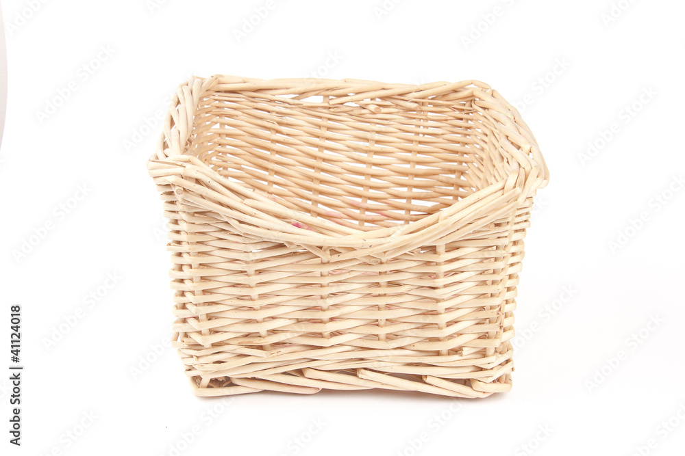 empty wooden basket empty wooden basket