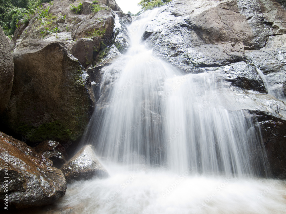 Fototapeta premium waterfall in the jungle, Koh Samui island, Thailand