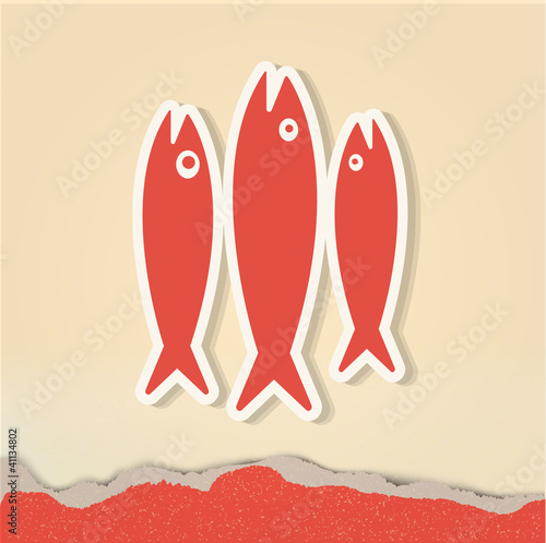 vintage retro fish