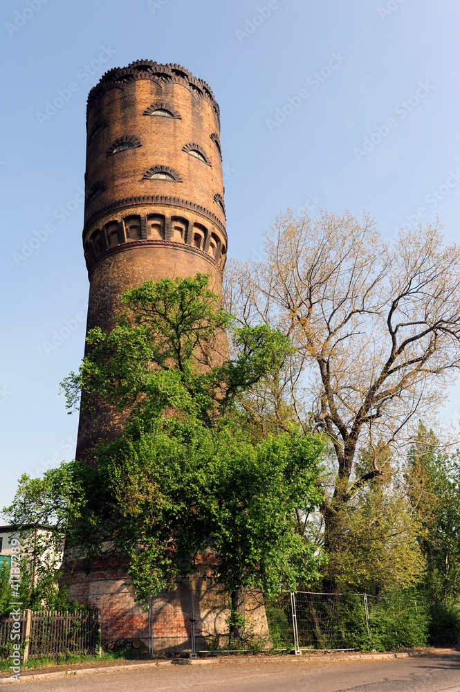 Historischer Wasserturm von 1904 Großzschocher in Leipzig