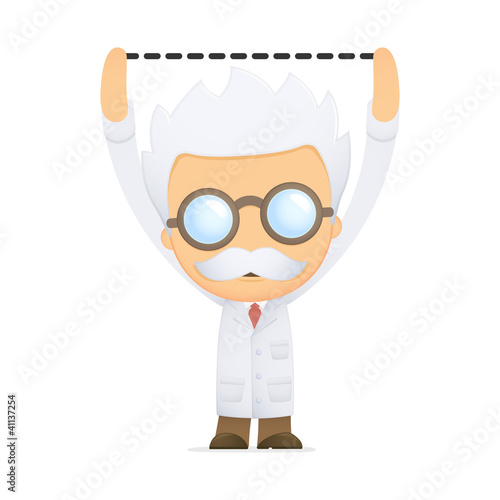 funny cartoon scientist