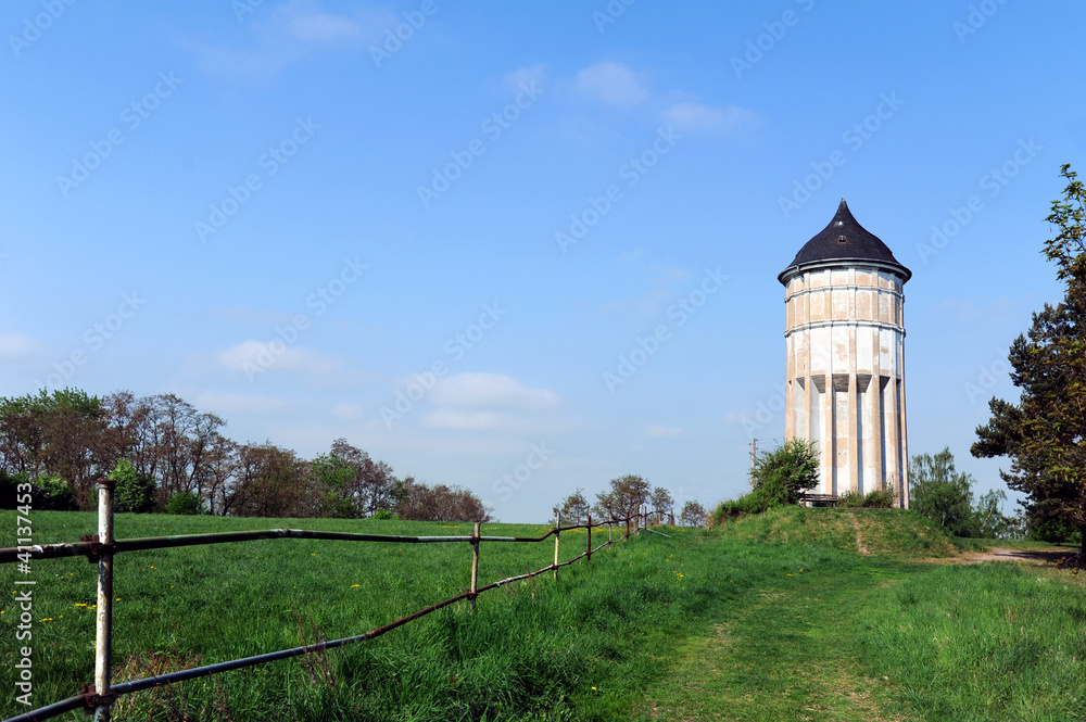 Historischer Wasserturm von 1914 Rückmarsdorf in Leipzig