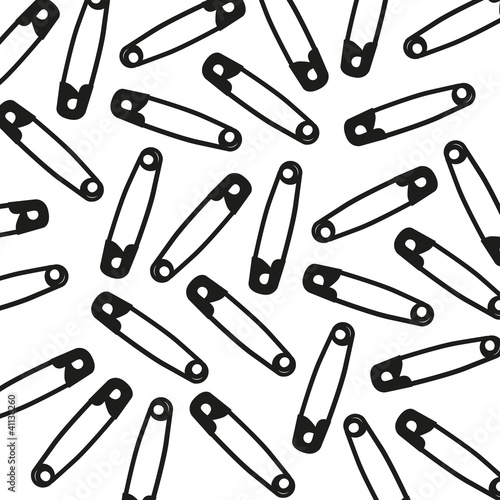 pattern of safety pin
