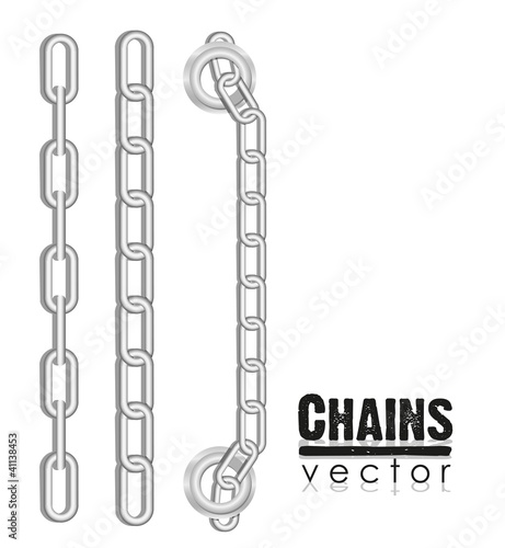set of silver link chains