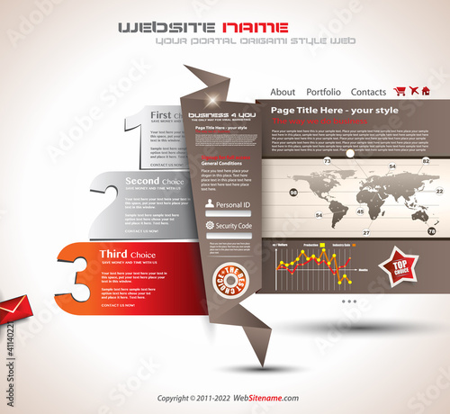 Origami Website - Elegant Design for Business Presentations