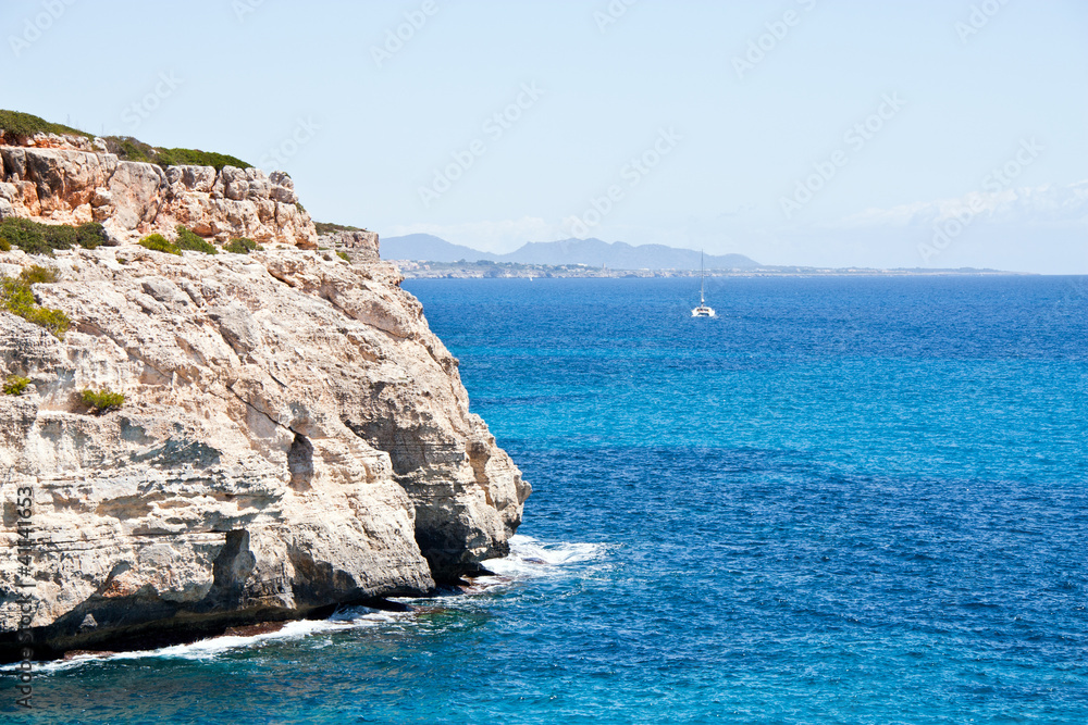 mediterranean sea landscape balearic island mallorca