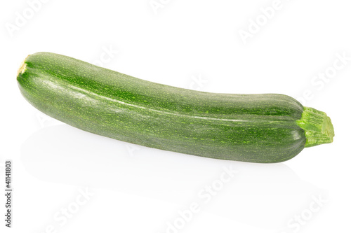 Courgette isolated on white, clipping path included