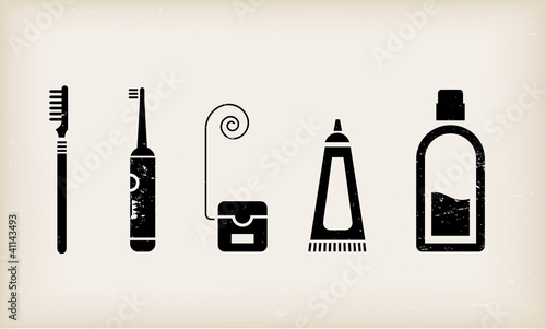 Mouth and teeth care icons