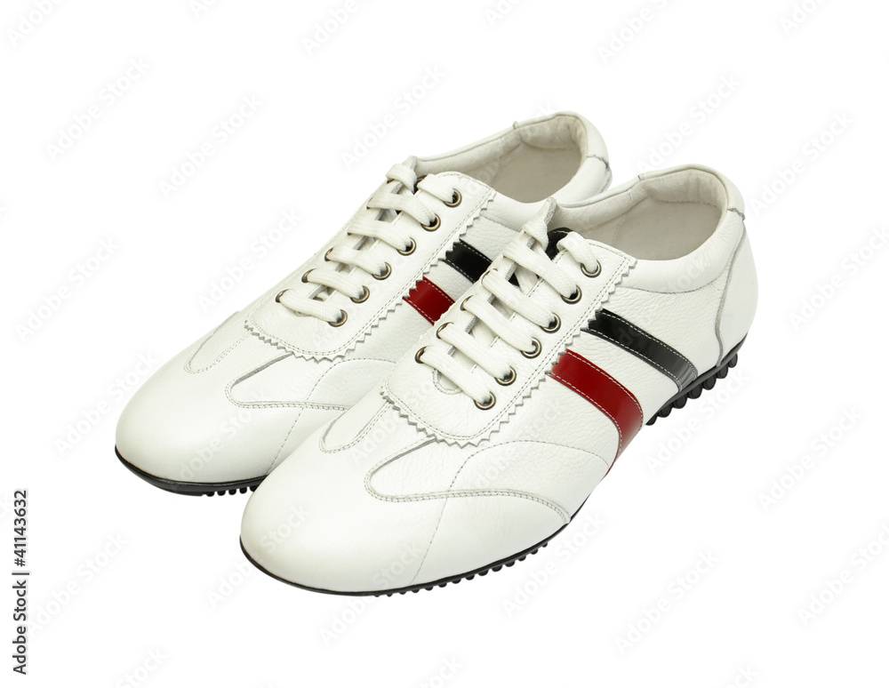 Man's shoes on white background Man's shoes on white background