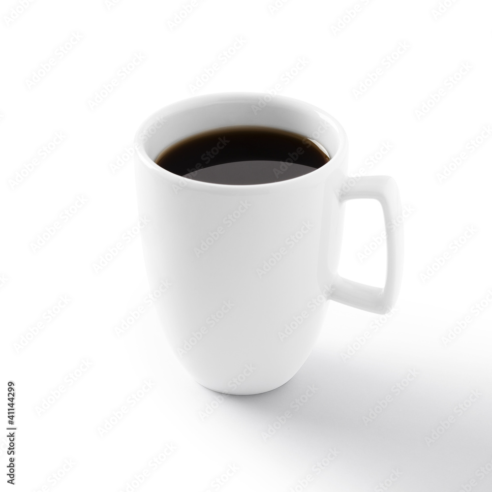 cup of coffee isolated on white cup of coffee isolated on white