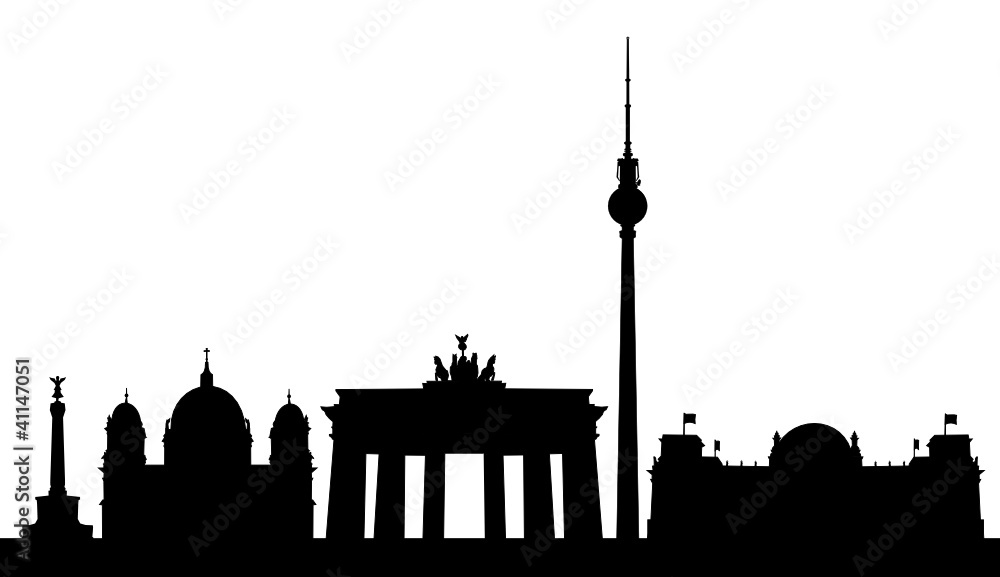 Naklejka premium Berlin Skyline