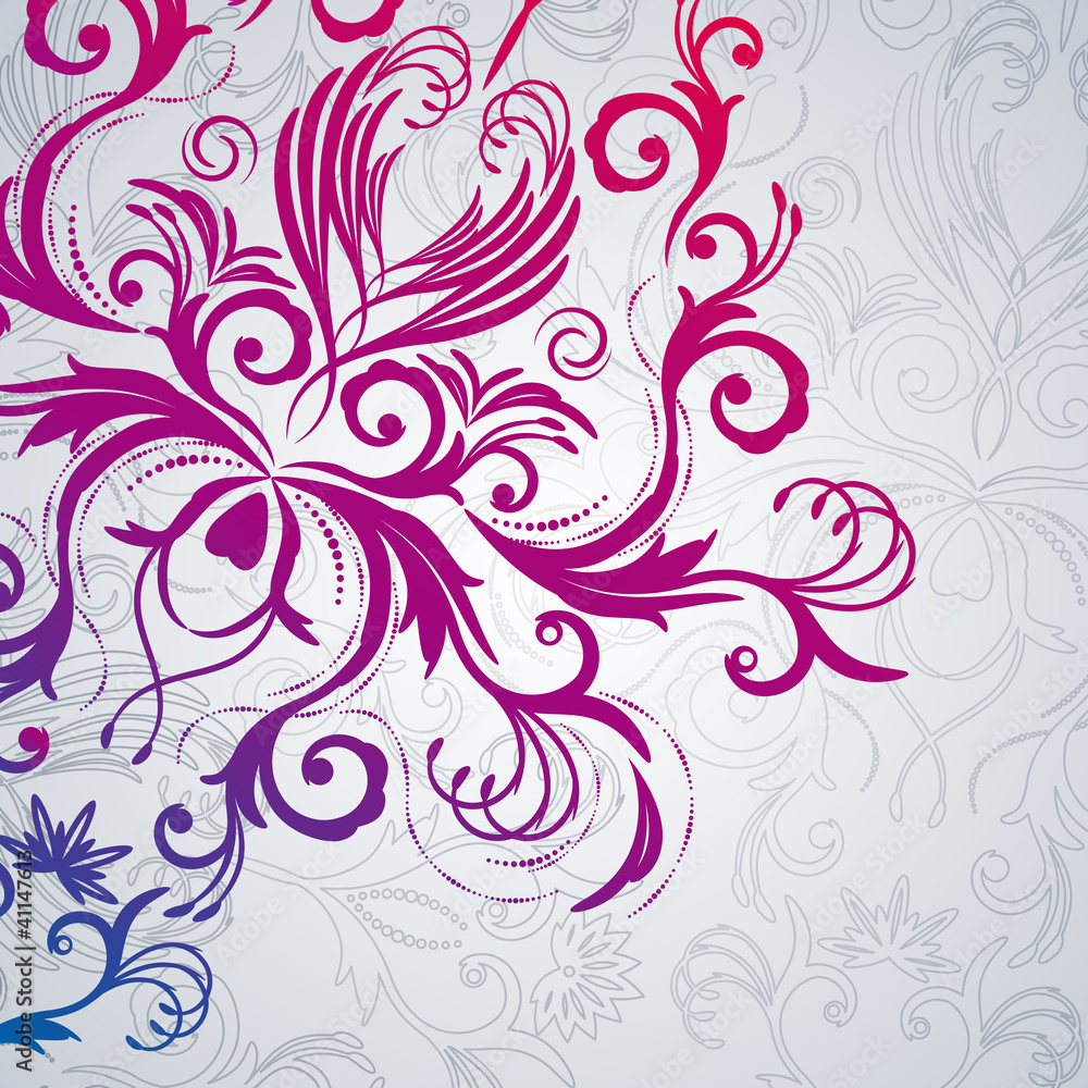 Abstract floral background with east flowers. Abstract floral background with east flowers.