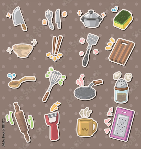 kitchen tool stickers