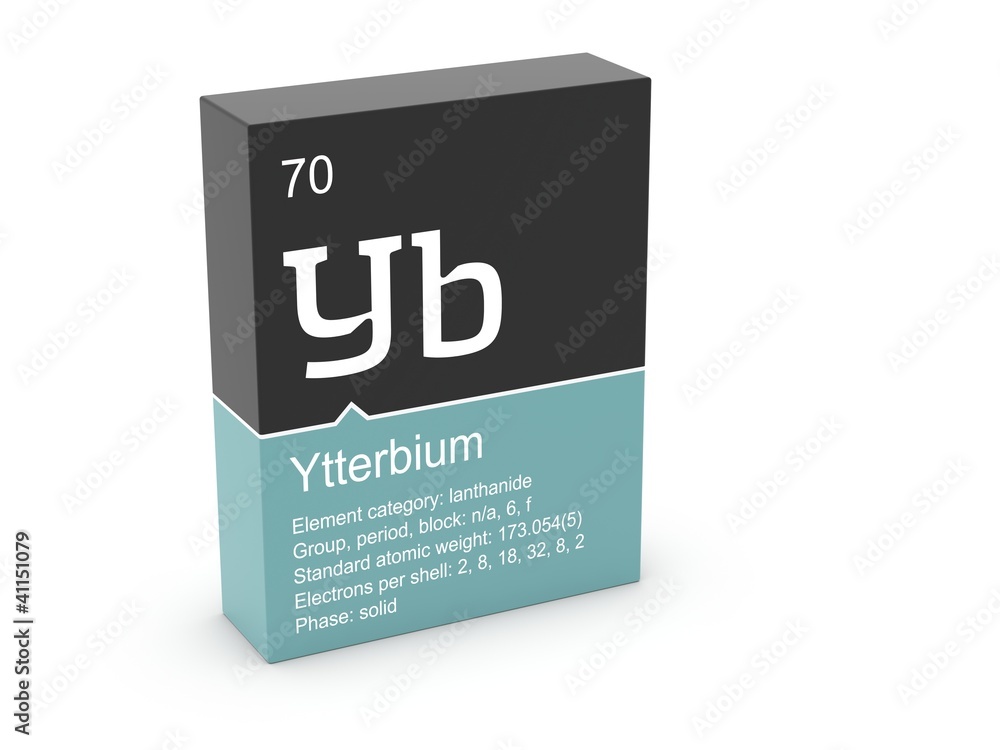 Ytterbium from Mendeleev's periodic table Ytterbium from Mendeleev's periodic table