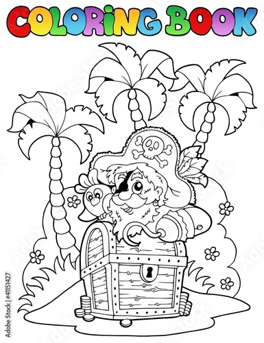 Coloring book with pirate topic 1