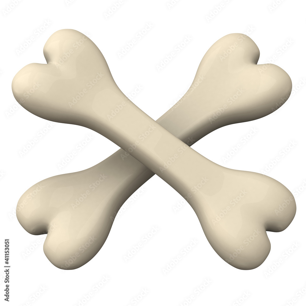 Fototapeta premium Crossbones 3d