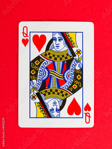 Playing card (queen) photo