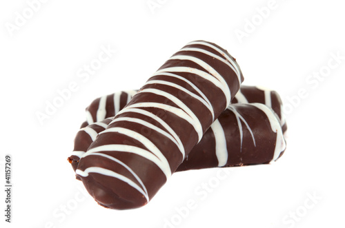 chocolate biscuit isolated