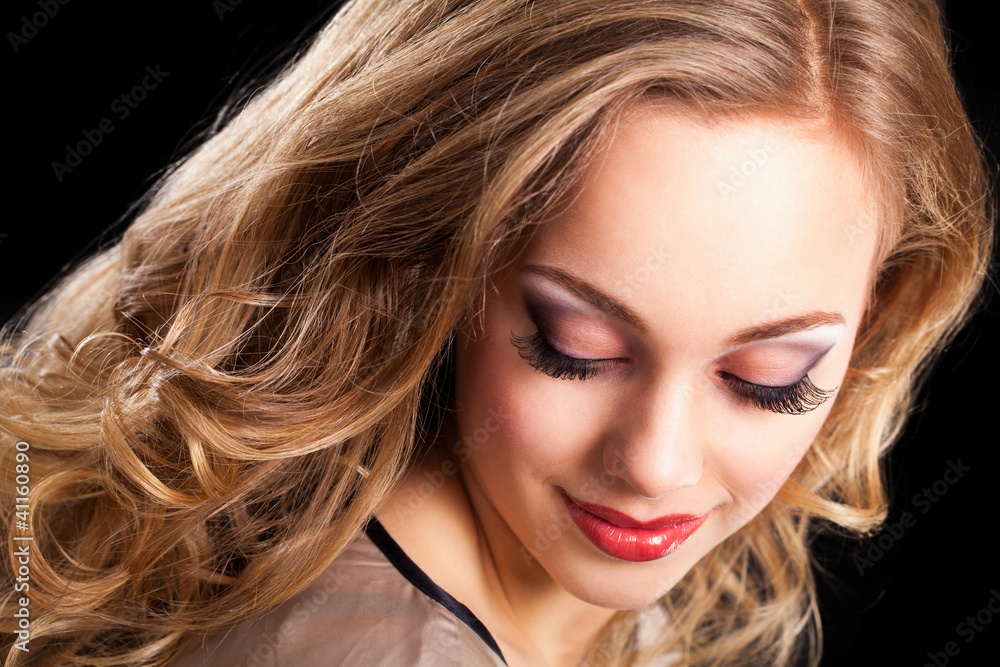 Fototapeta premium attraktive blonde Frau
