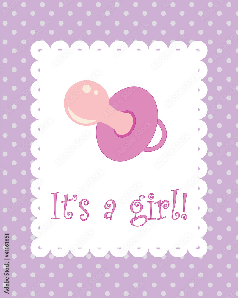 It's a girl card It's a girl card
