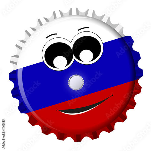 Russland Kronkorken Smiley