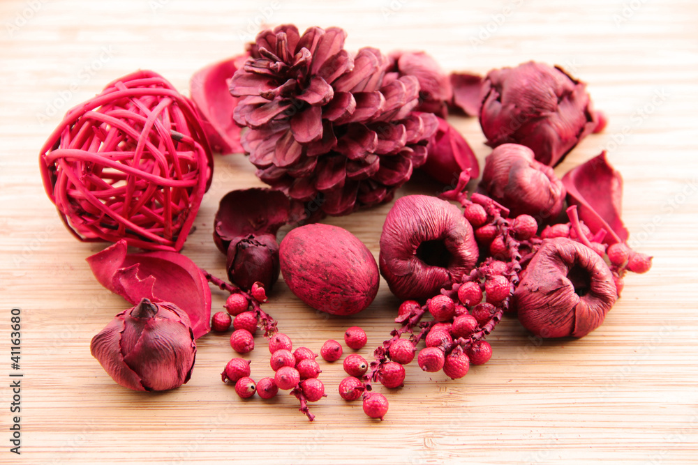 Red potpourri Red potpourri
