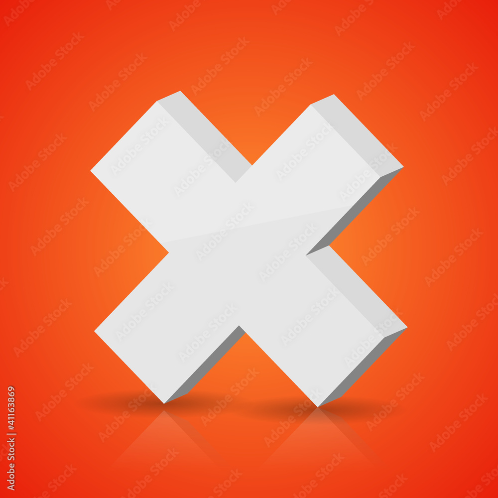 Vector white cross on red background. Eps10 Vector white cross on red background. Eps10