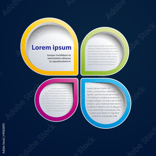 Colorful Speech Bubble # Vector