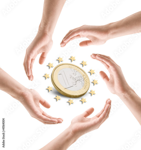 Hände mit Euro