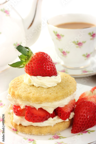 Teatime with Stawberry shortcake