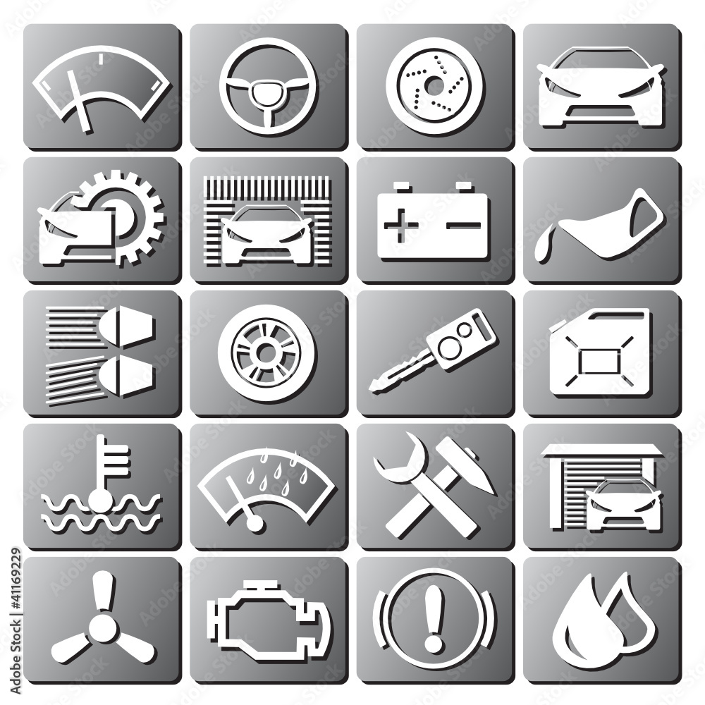 car icon set Stock-Vektorgrafik | Adobe Stock
