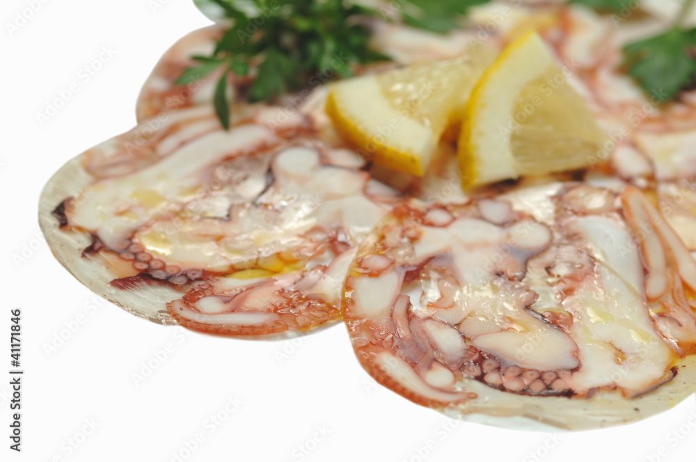 Carpaccio di polipo Carpaccio di polipo