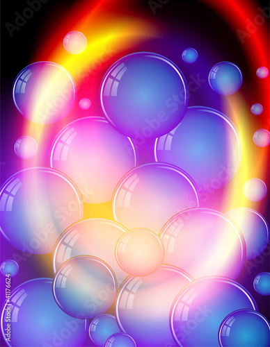 blue bubbles background