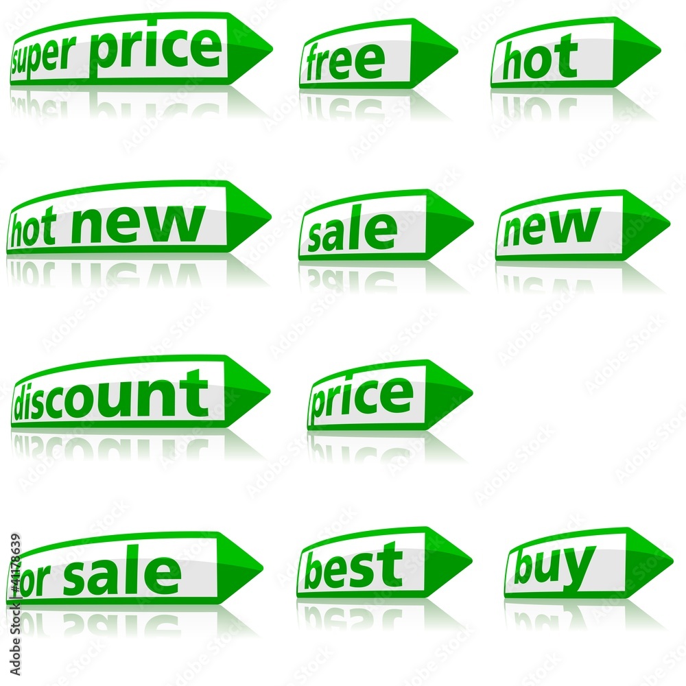 Business Labels - Set of Illustrations Business Labels - Set of Illustrations
