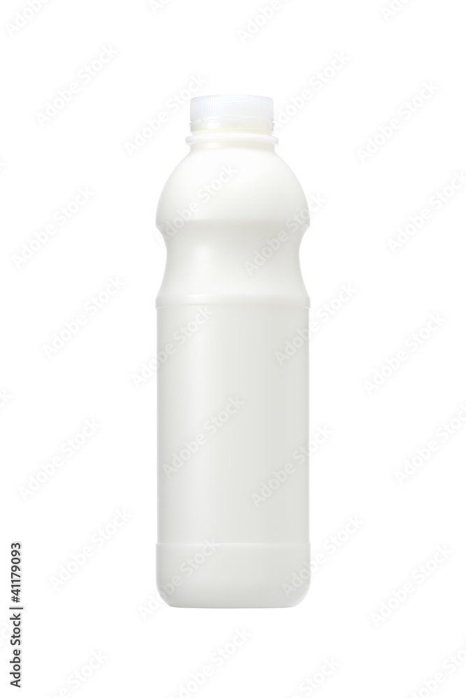 a milk bottle isolated on a white background a milk bottle isolated on a white background