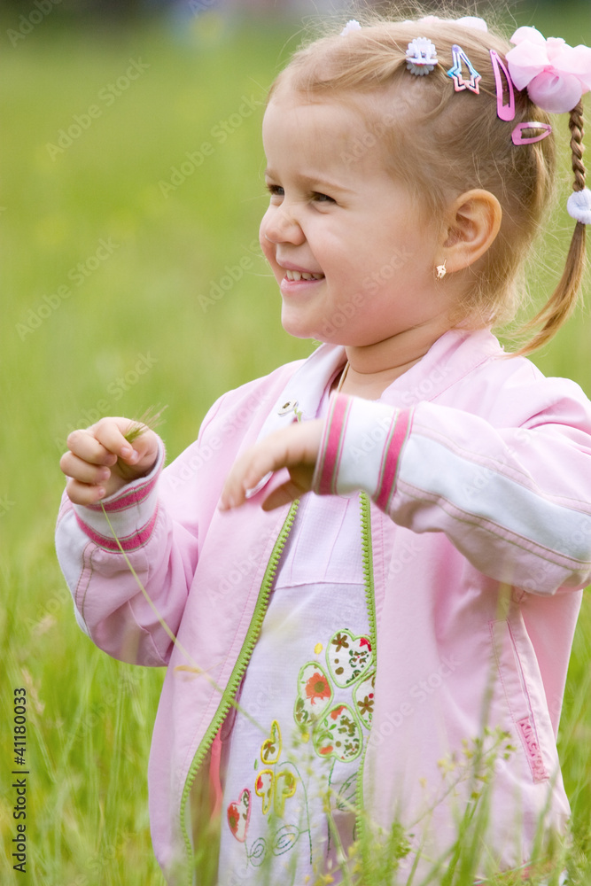 Happy little girl