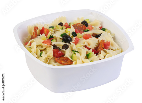 Barquette salade pâtes et chorizo