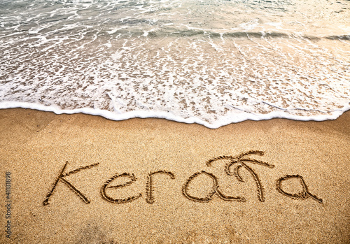 Kerala on the beach photo
