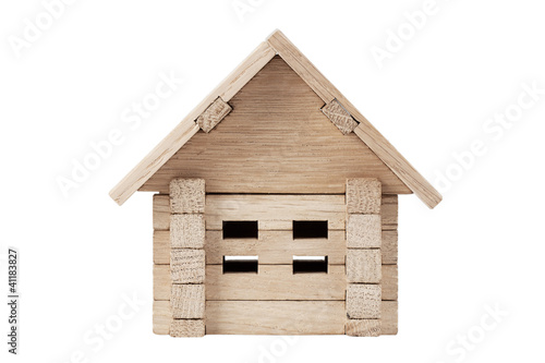 Toy wooden house