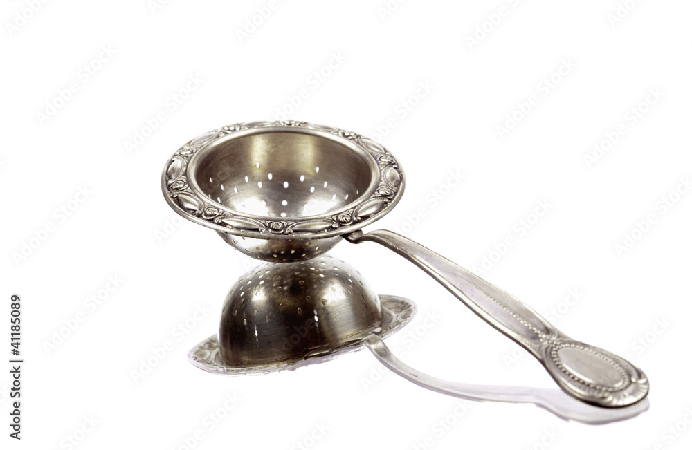 Old antique silver coffee strainer Old antique silver coffee strainer