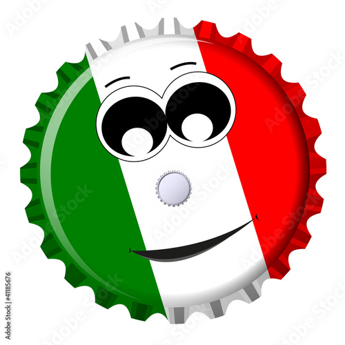 Italien Kronkorken Smiley