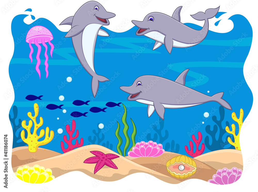 Dolphin cartoon Dolphin cartoon