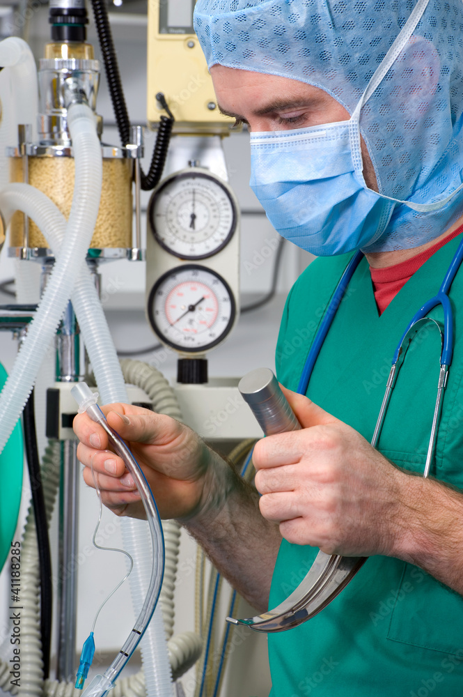 anesthesiologist at work Stock Photo Adobe Stock