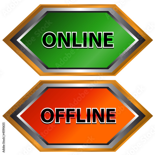 Online and offline icon