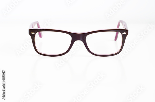 Eye glasses on isolated white background