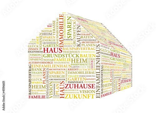 Haus - 3D Wortwolke