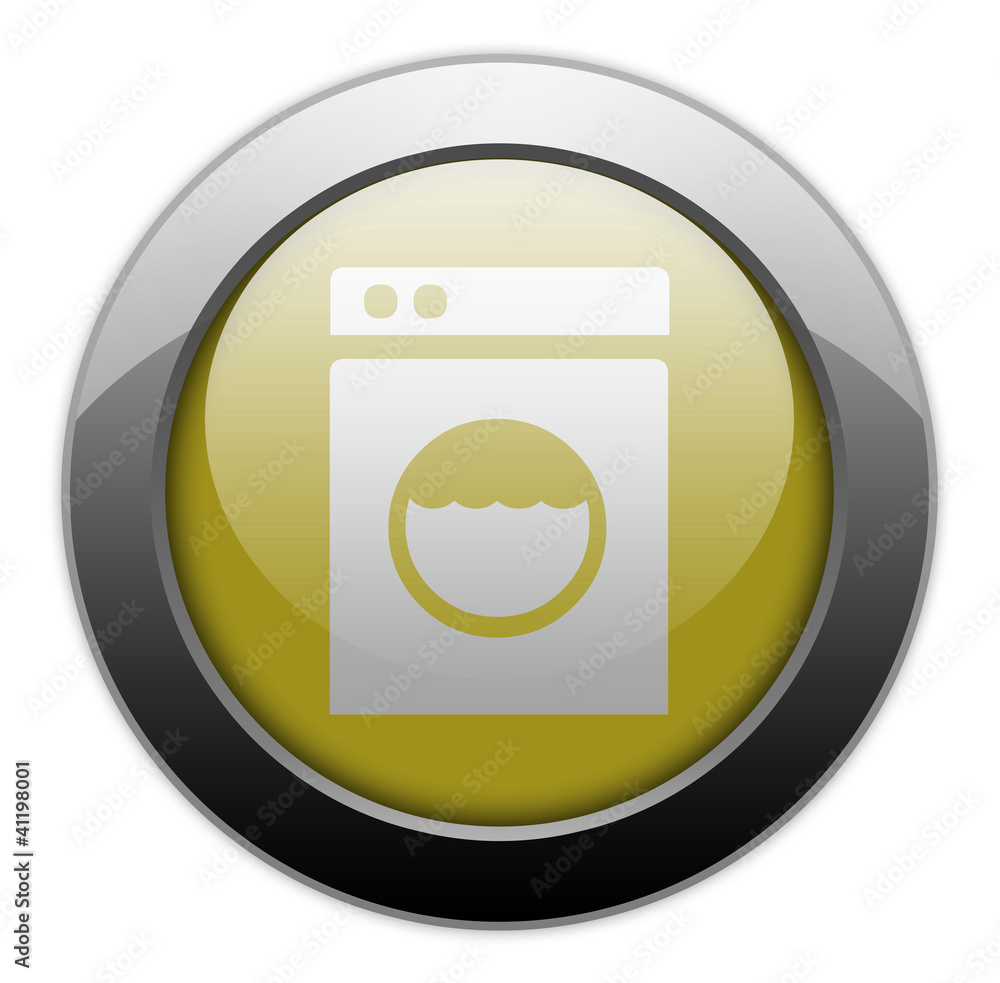 Yellow Metallic Orb Button Yellow Metallic Orb Button